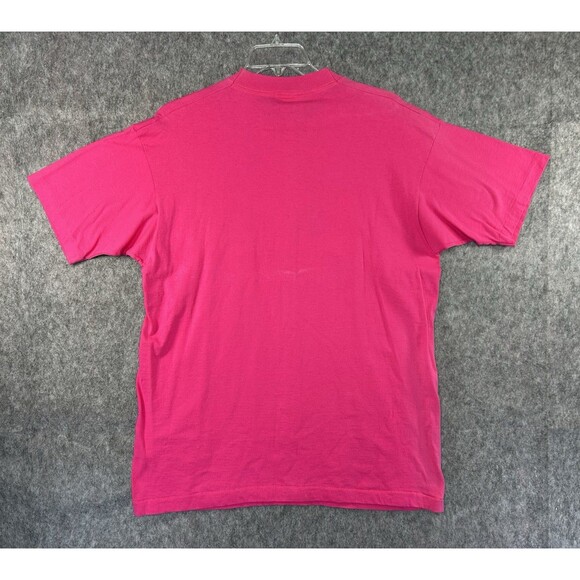 Vintage Mickey & Co. Embroidered Mickey Mouse Pink T-Shirt Size XL Made In USA - Picture 6 of 10